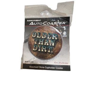 Absorbastone Absorbent Stone Cup Holder Coaster USA Older Than Dirt NEW